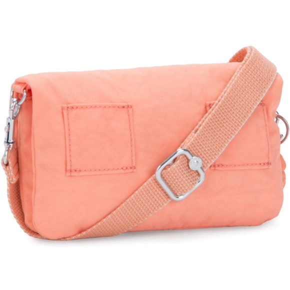 Kipling Peach Lynne Crossbody Fold Over Purse - Picture 3 of 11